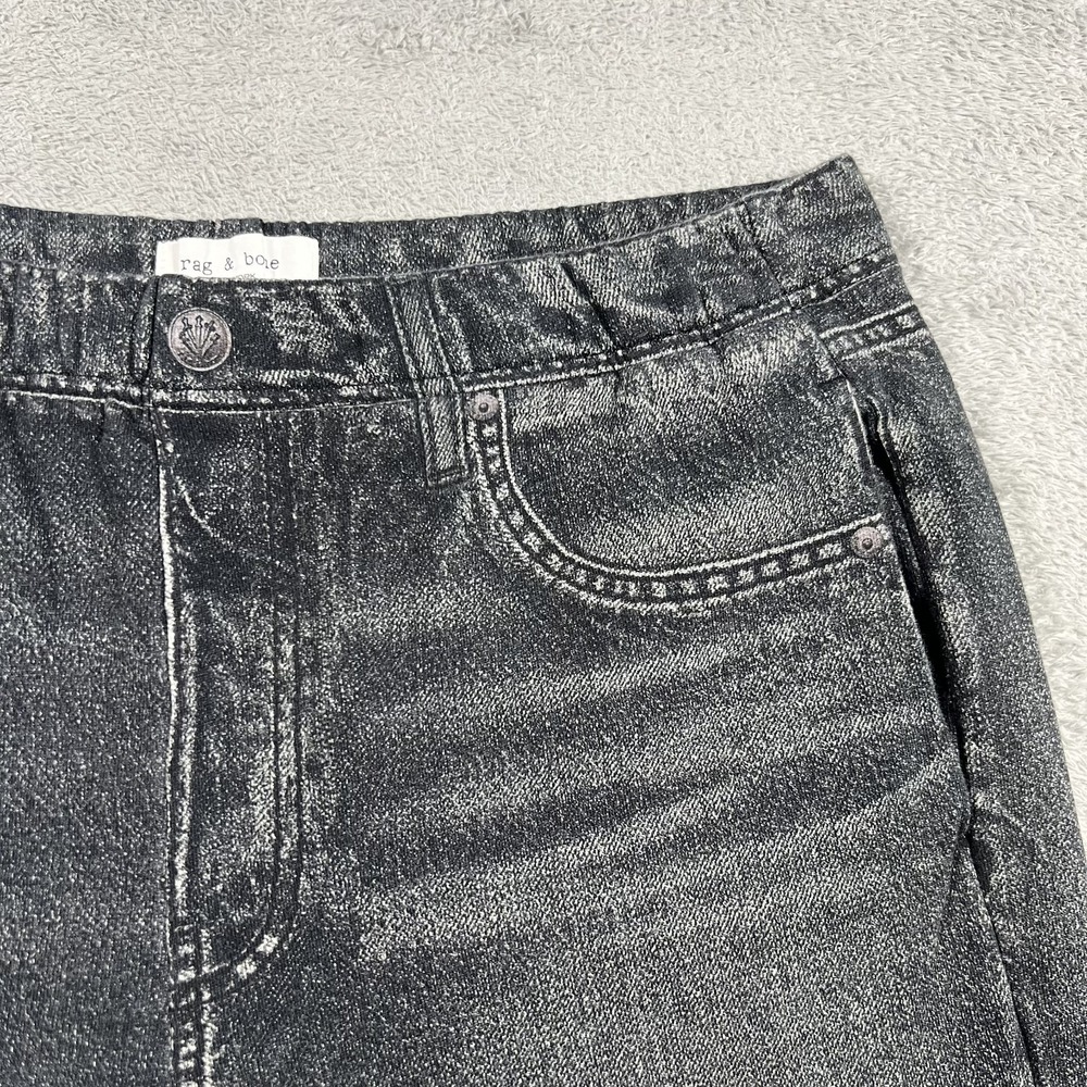 Rag and Bone Pants Womens Large Black Miramar Fleece Pull On Wide Leg Sweatpants - Picture 6 of 15